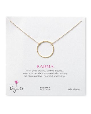 Dogeared karma necklace on sale gold