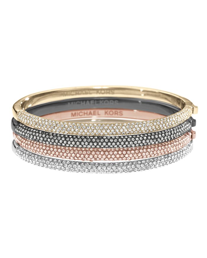 Michael kors pave 2025 hinge bangle bracelet