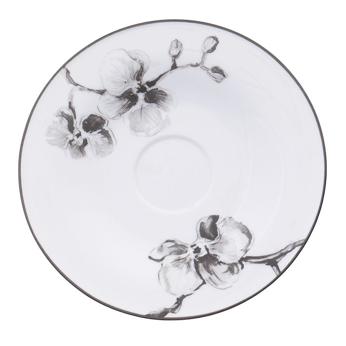 Shop Michael Aram Black Orchid Saucer In White