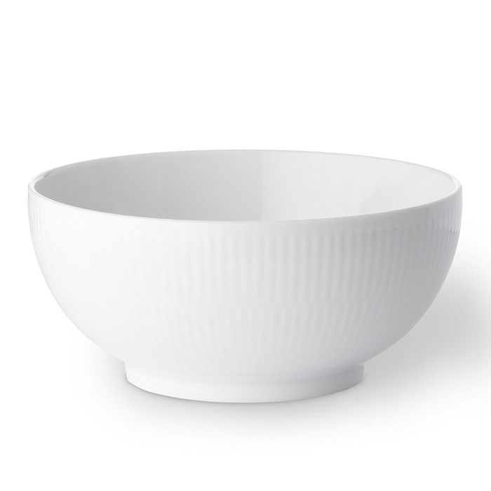 Royal Copenhagen - White Fluted Plain Serving Bowl, 5.25"