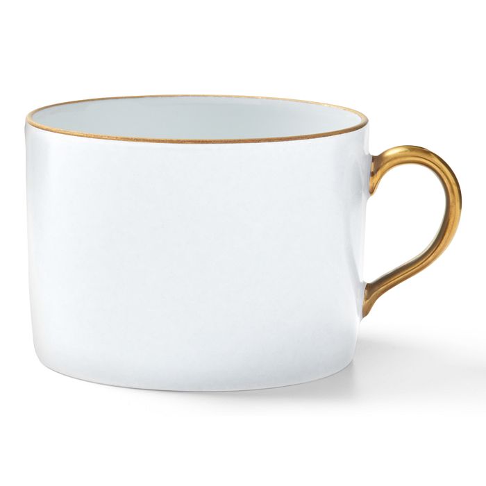 Anna Weatherley Antique White With Gold Teacup In White/gold