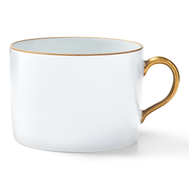 Anna Weatherley Antique White With Gold Teacup In White/gold
