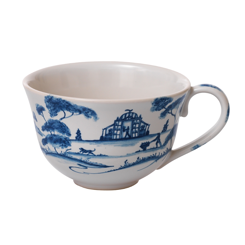 Juliska Country Estate Blue Tea/Coffee Cup Garden Follies