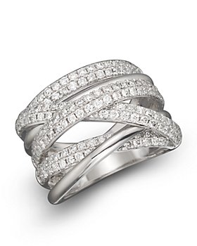 Bloomingdale's - Diamond Crossover Band in 14K White Gold, 1.45 ct. t.w. - 100% Exclusive