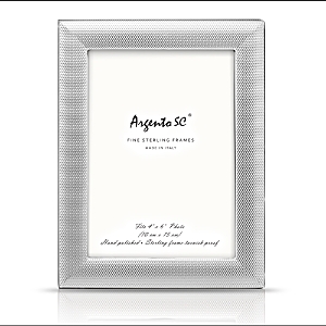 Argento Sc Dots Frame, 4 X 6 In Sterling Silver