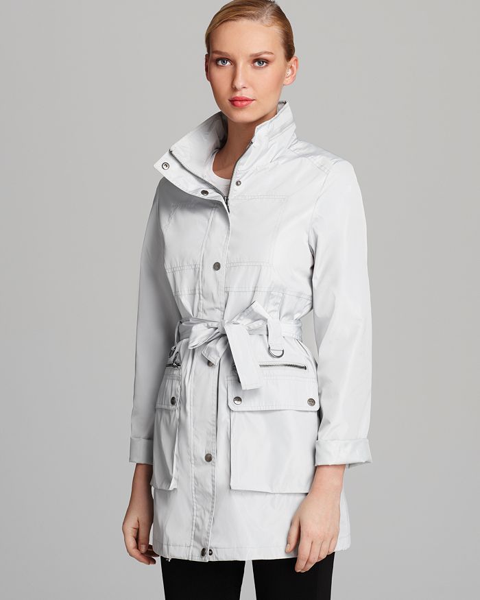 DKNY Three Quarter Anorak with Belt | Bloomingdale's