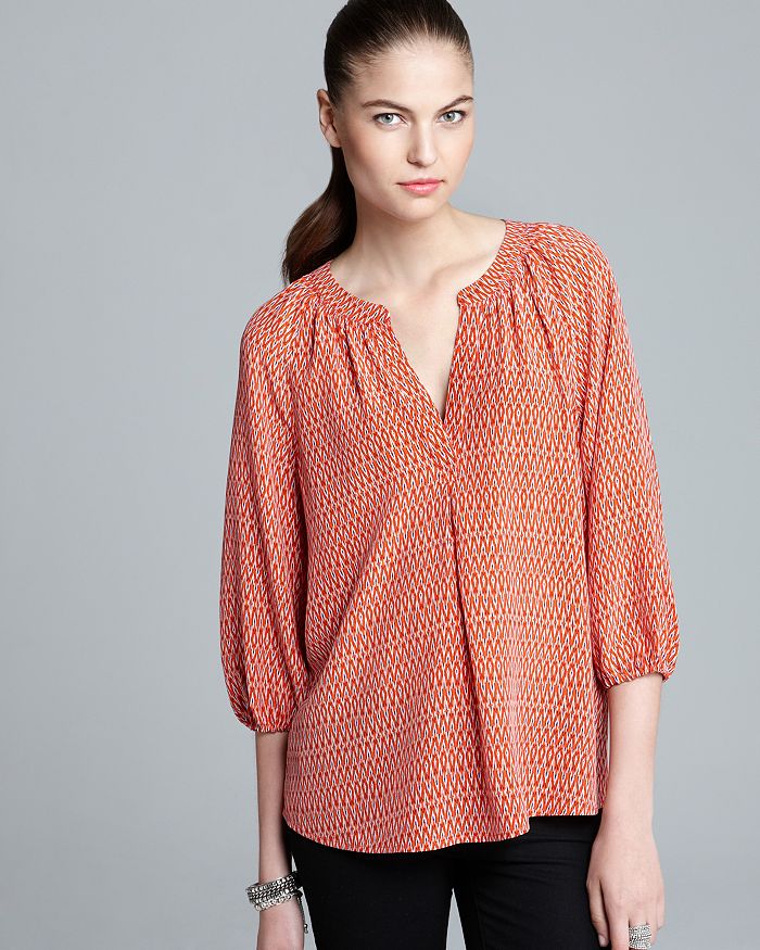 Joie Blouse Addie B Ikat Print Bloomingdale s