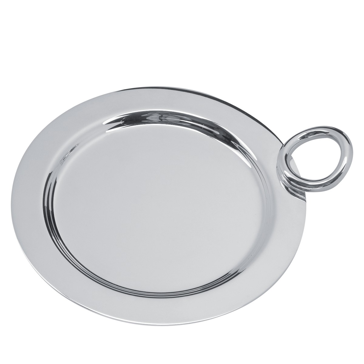 Christofle Vertigo Bottle Coaster in Silver