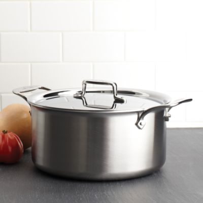 d5 Stainless Brushed 8-Quart Stock Pot with Lid