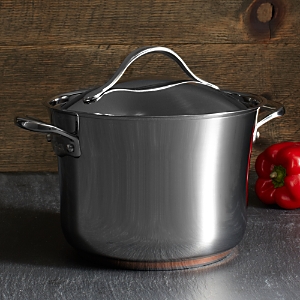 Anolon Nouvelle Stainless Steel 6.5-quart Covered Stock Pot
