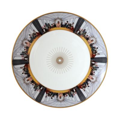 L'Art de la Table Last Supper Megaplex by Marco Brambilla Coupe Plates, Set of 12