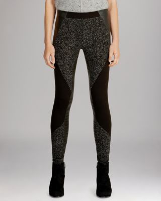 KAREN MILLEN Tweed Jersey and Faux 