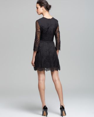 chinese dress ladies Dolce & Gabbana // Floral Lace Midi Dress  VSP Consignment