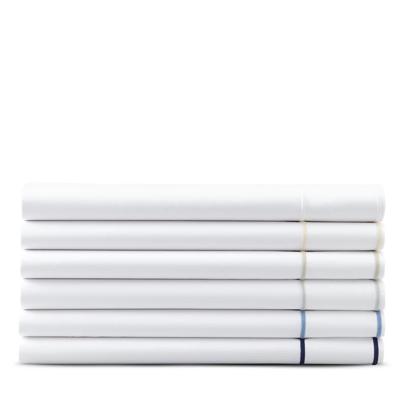 Matouk Ansonia Percale Flat Sheet, Full/queen In Almond