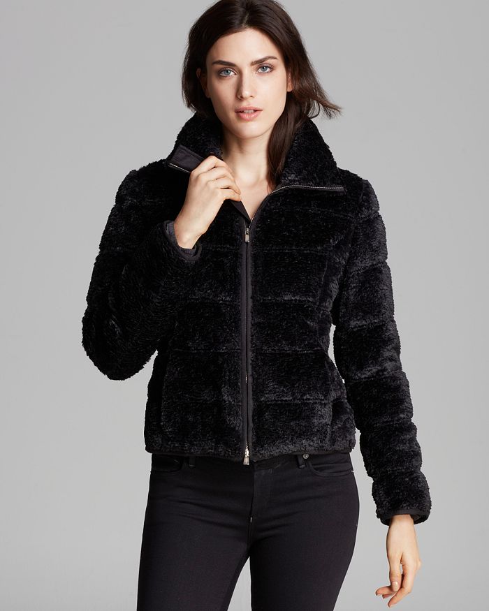 Armani Jacket - Faux Fur Trim | Bloomingdale's