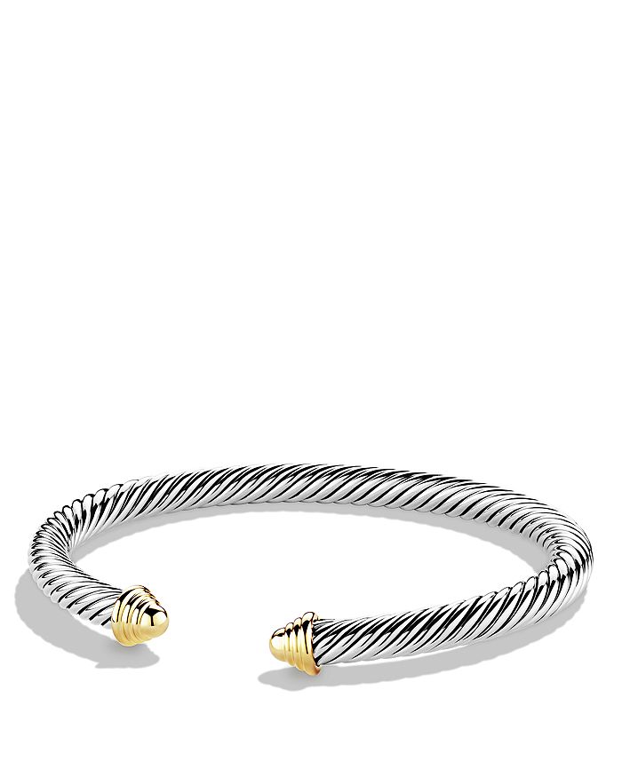 Shop David Yurman Cable Classics Bracelet With 14k Gold, 5mm
