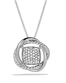 David Yurman - Infinity Pendant with Diamonds on Chain