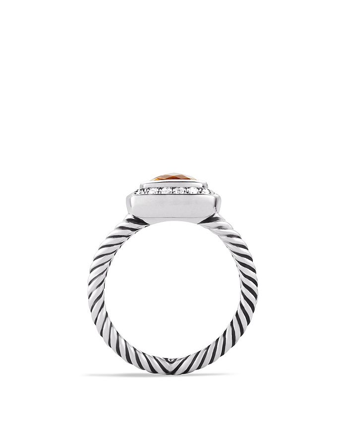 Shop David Yurman Petite Albion Ring With Citrine & Diamonds
