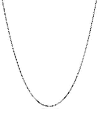 Small Box Chain Necklace with an Accent of 14K Gold 36", 2.7mm