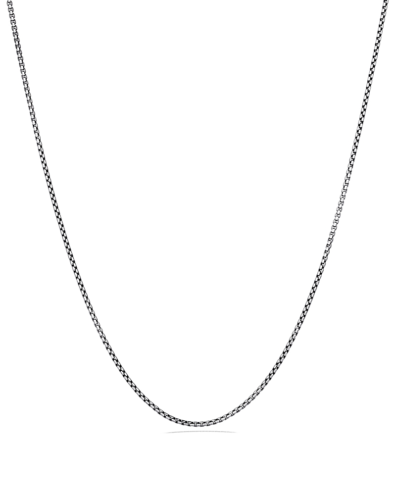 David Yurman Small Box Chain Necklace with an Accent of 14K Gold 2.7mm, 36