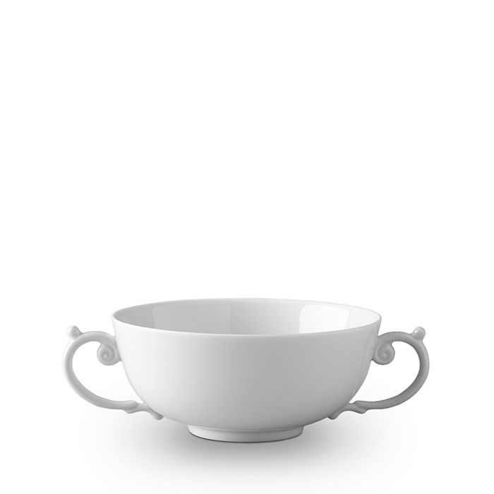 Shop L'objet Aegean White Two-handle Soup Bowl