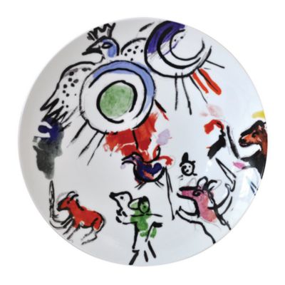 Bernardaud Marc Chagall Coupe Plate, Set of 6
