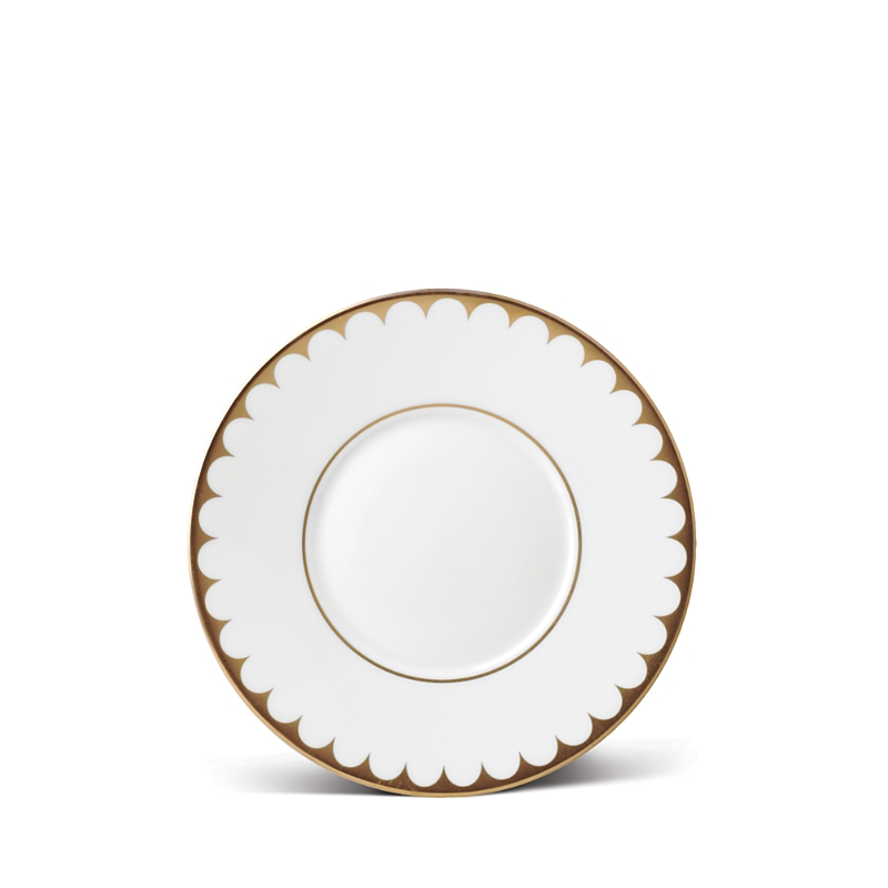 L'objet Aegean Filet Saucer In White/k Gold