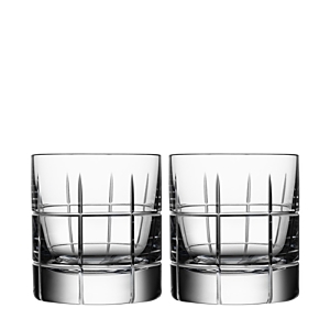 Orrefors Street Specialty Drinkware by Jan Johansson Whiskey Glass, Set of 2