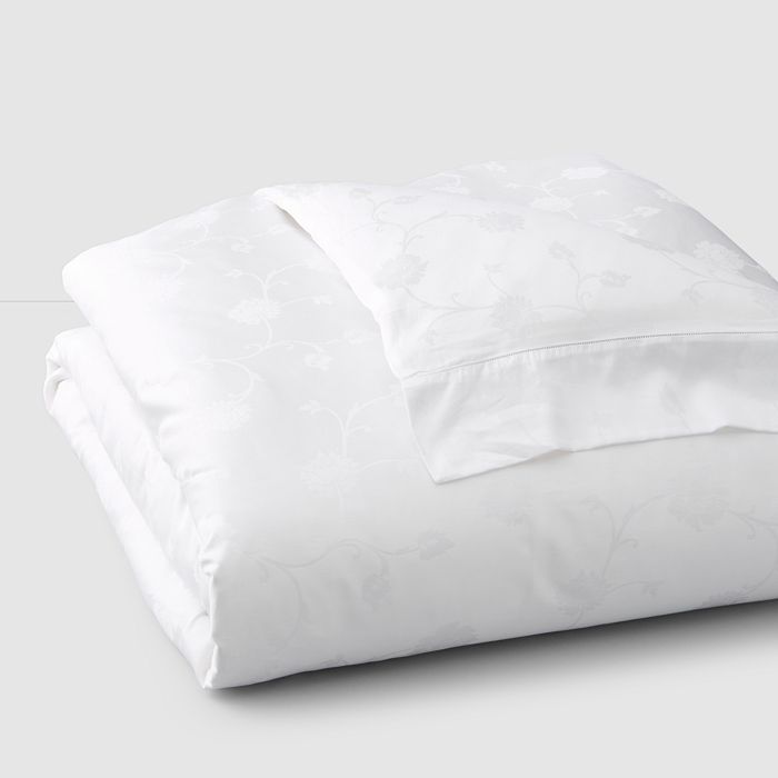 Sferra Giza 45 Jacquard Duvet Cover, King In White