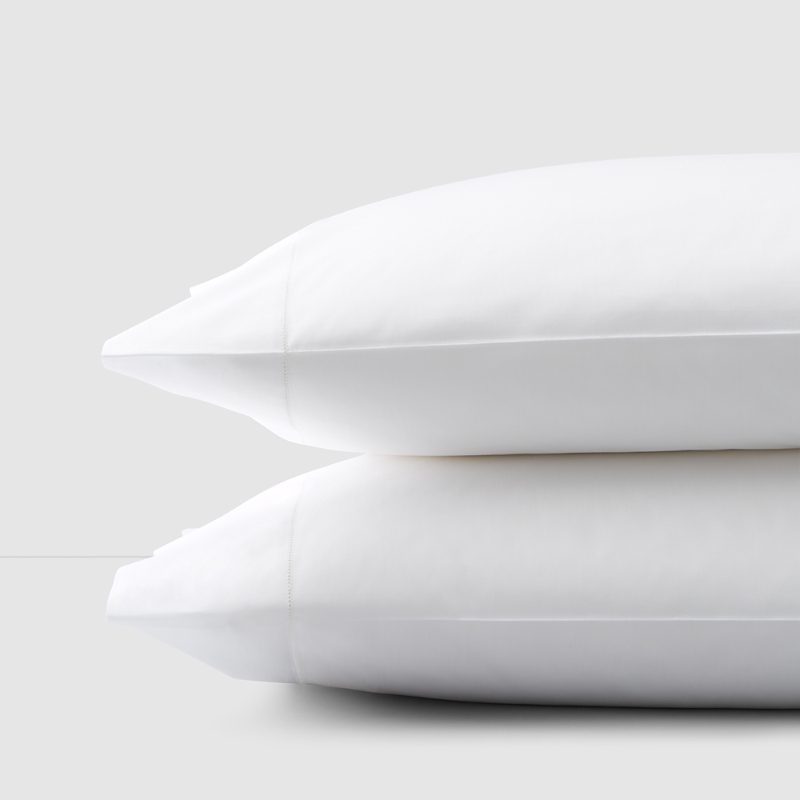 Sferra Giza 45 Percale King-size Pillowcases In White