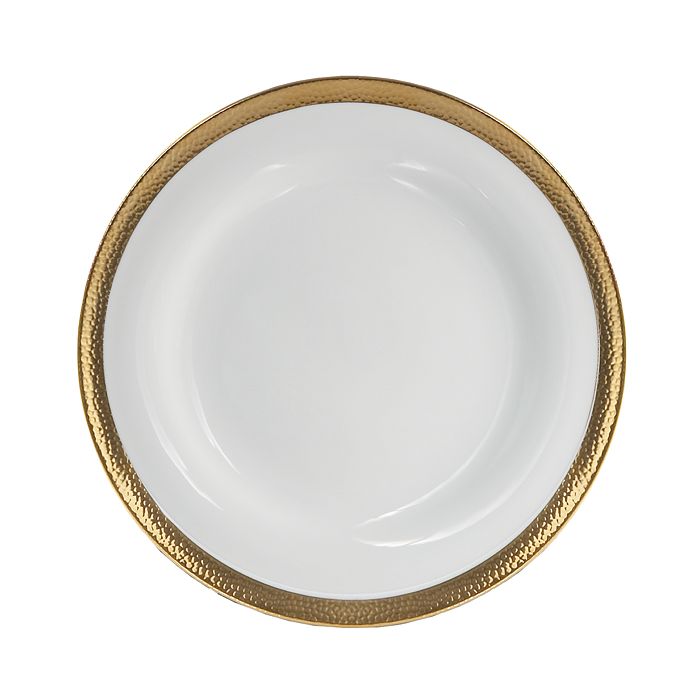 Shop Michael Aram Goldsmith Salad Plate In White/gold