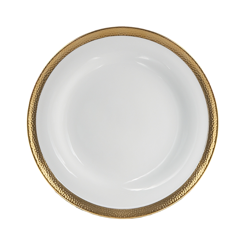 Michael Aram Goldsmith Salad Plate In White/gold
