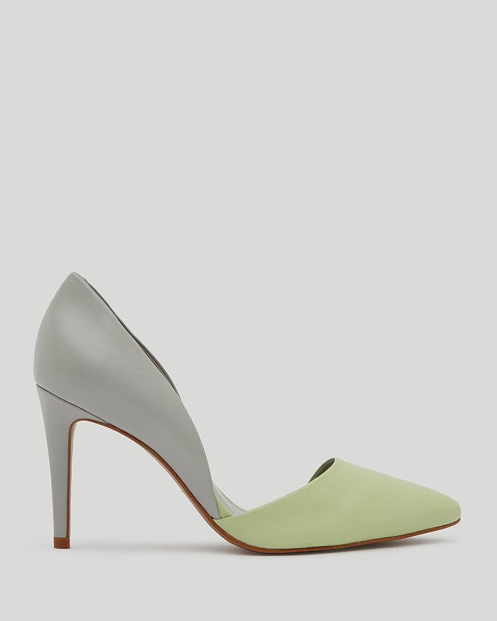 REISS Pointed Toe D'Orsay Pumps - Asymmetric Court High Heel ...