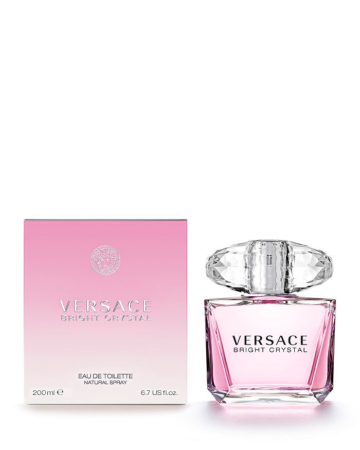 Shop Versace Bright Crystal Eau De Toilette 6.7 Oz. In Pink