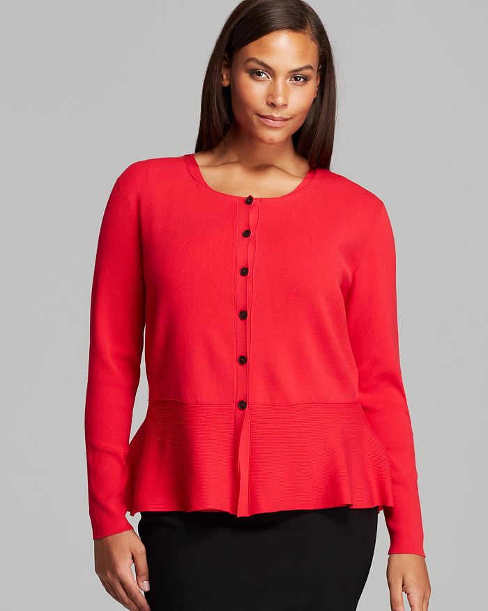 Peplum top cheap with cardigan