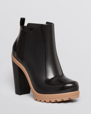 rain booties with heel