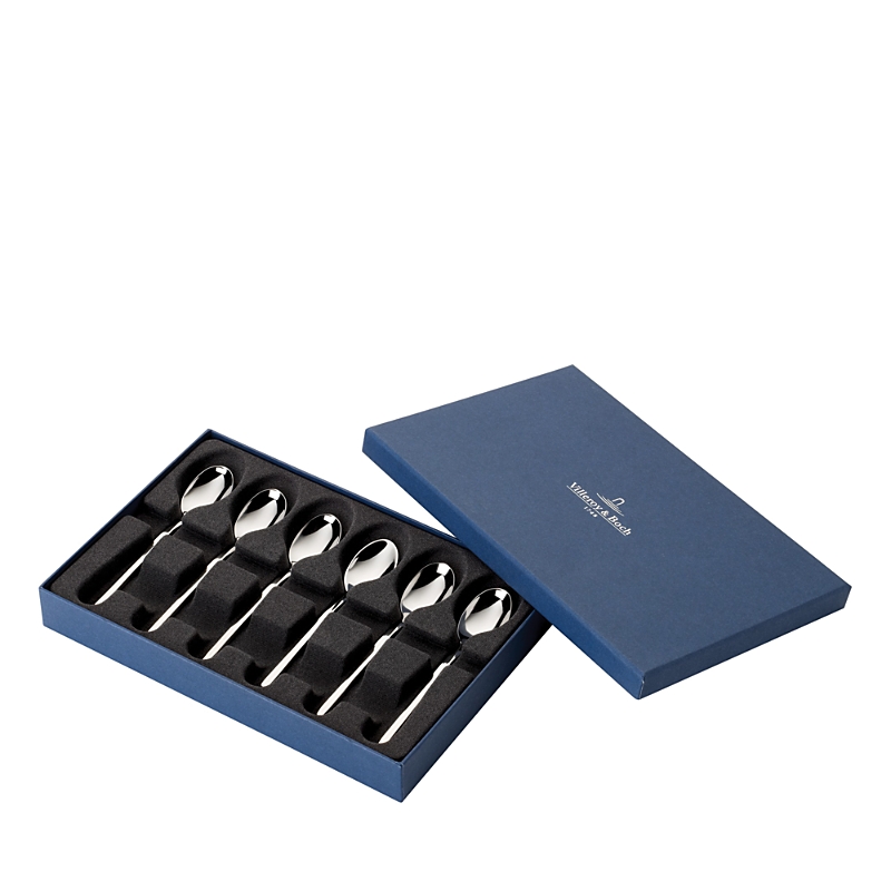 Villeroy & Boch New Wave Demitasse Spoons, Set Of 6 In Silver