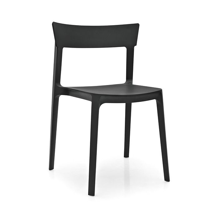 Calligaris Skin Side Chair In Matte Black