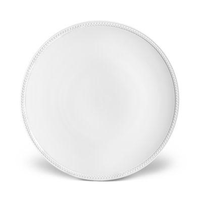 L'Objet - Soie Tress&eacute;e White Dinner Plate