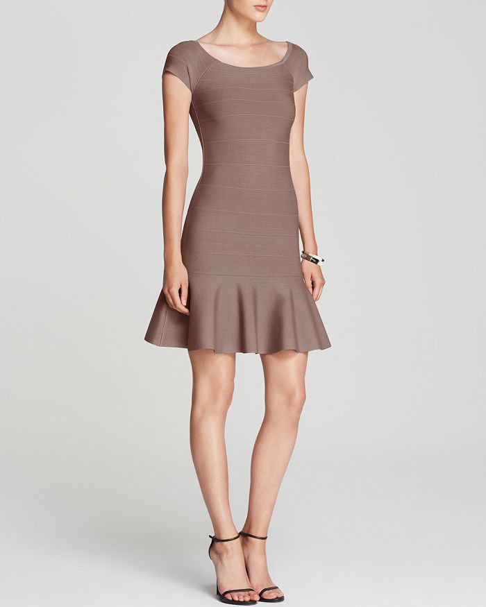 Guess off the on sale shoulder bodycon dress