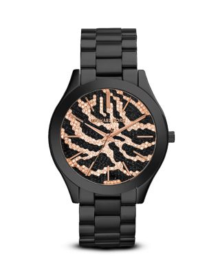 michael kors zebra print watch