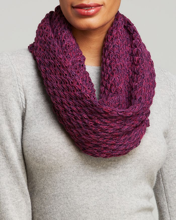 AQUA Melange Loop Scarf - Exclusive | Bloomingdale's