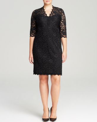 Karen kane clearance scalloped lace dress