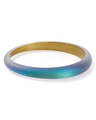 Alexis Bittar Skinny Tapered Lucite Bangle Aqua newest Blue Bracelet Signed