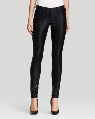 True Religion Jeans - Casey Python Low Rise Super Skinny in Black ...