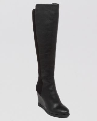 VINCE CAMUTO Tall Platform Wedge Boots 