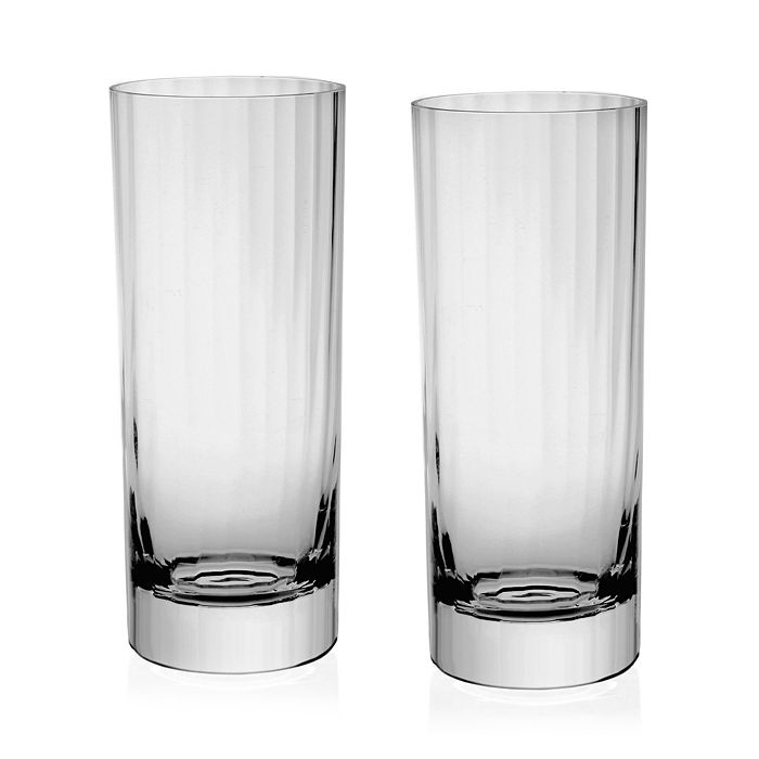 William Yeoward Crystal American Bar Corinne Highball Glass, Set Of 2 In Clear
