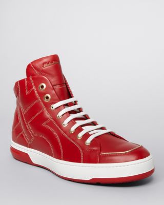 ferragamo mens high top sneakers