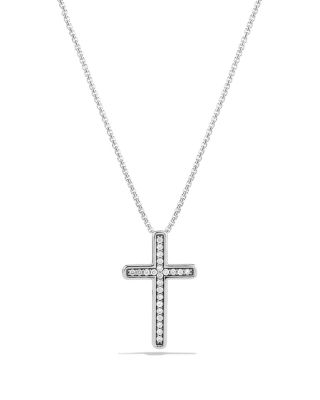 david yurman pave cross necklace