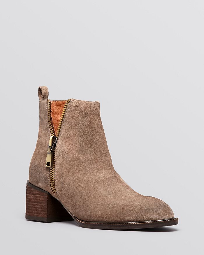 Jeffrey Campbell Pointed Toe Ankle Booties Boone Cut Out Mid
